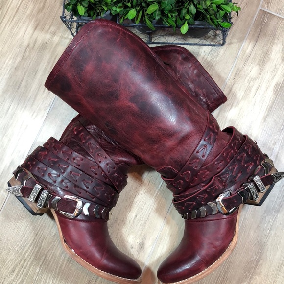 freebird red boots